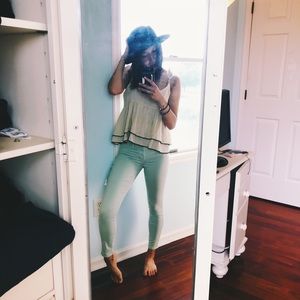 J Brand Mint Ankle Jeans